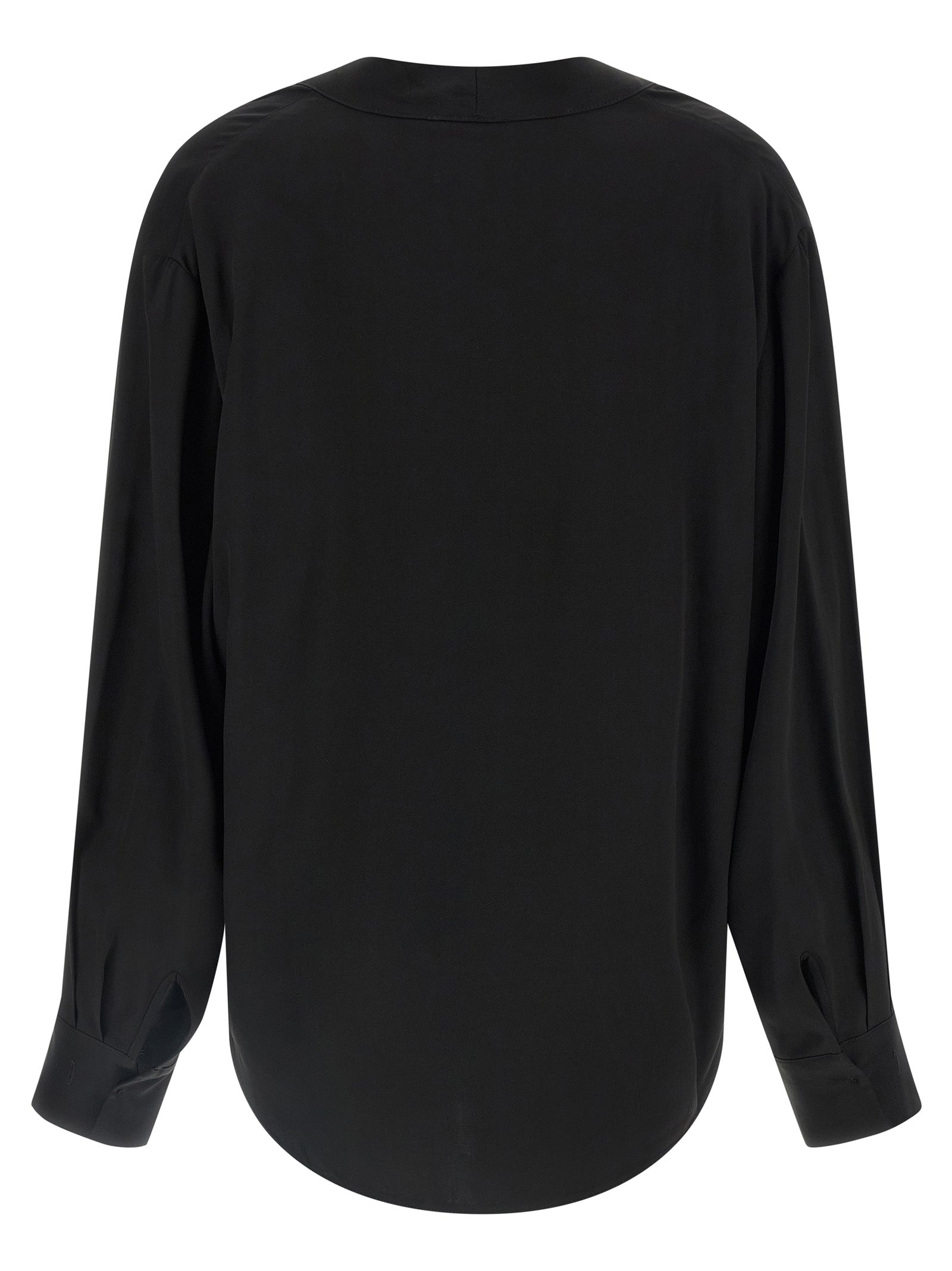 NUDE Schwarze Viskosebluse