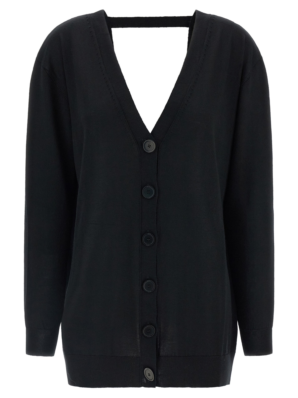 NUDE Schwarzer Wollcardigan