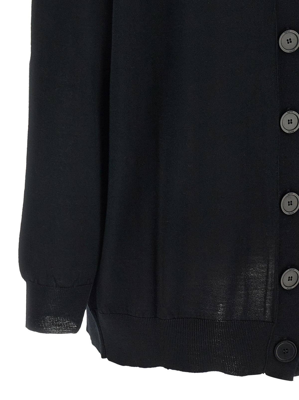 NUDE Schwarzer Wollcardigan