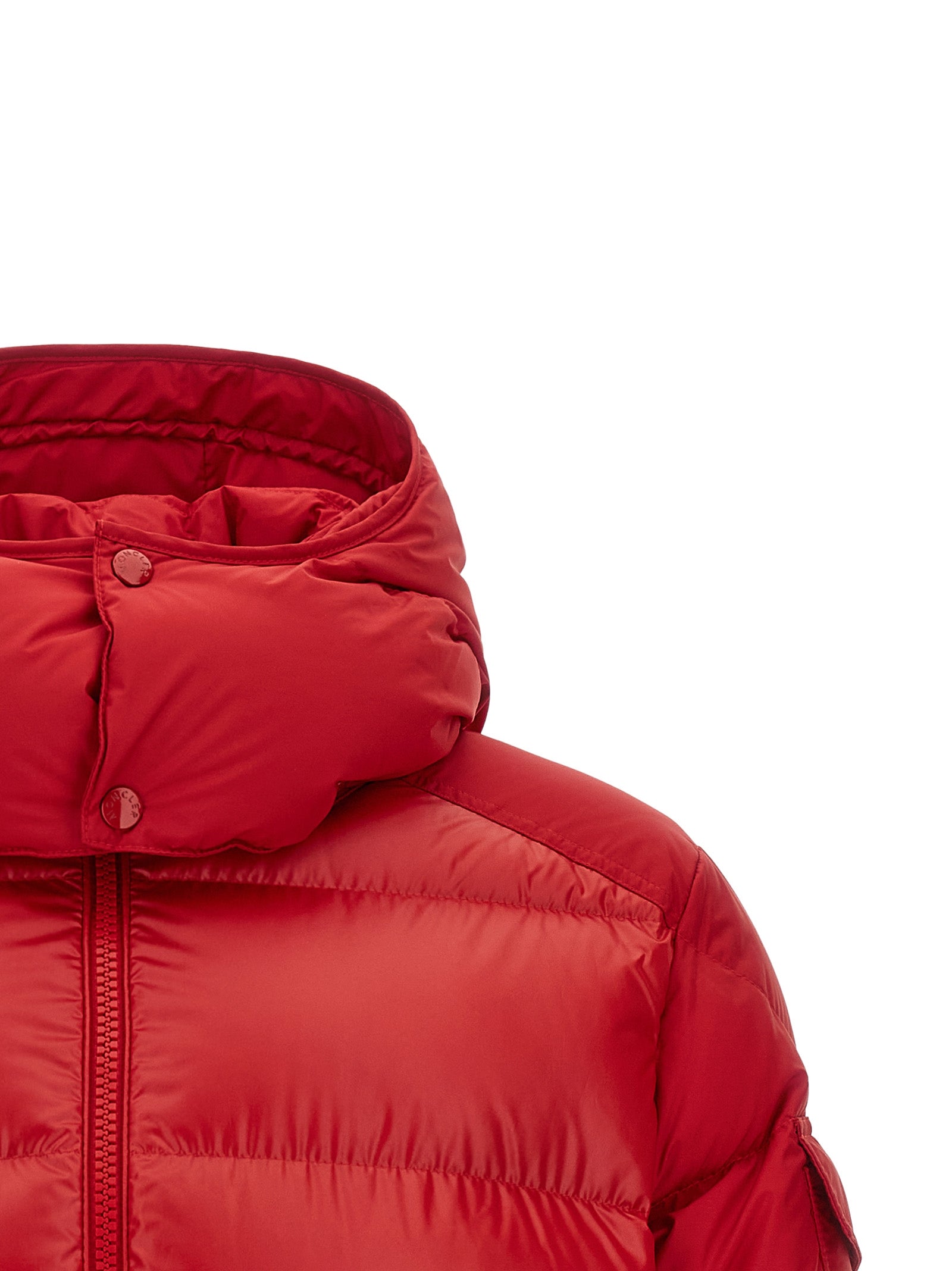 Moncler Mehrfarbige Polyester-Jacke in voller Länge