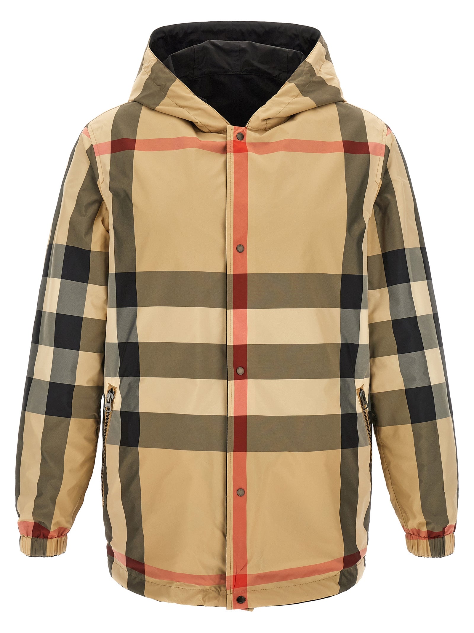 Burberry Schwarzer Polyester-Mantel
