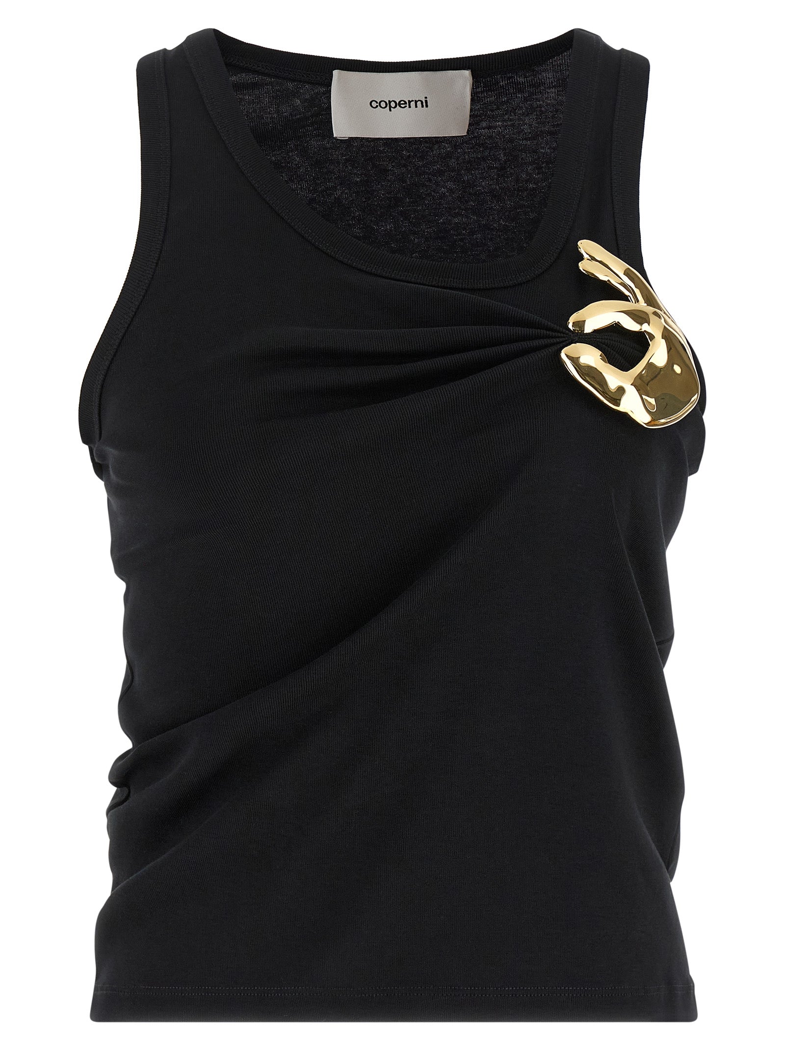Coperni Schwarze Baumwoll-Tanktops