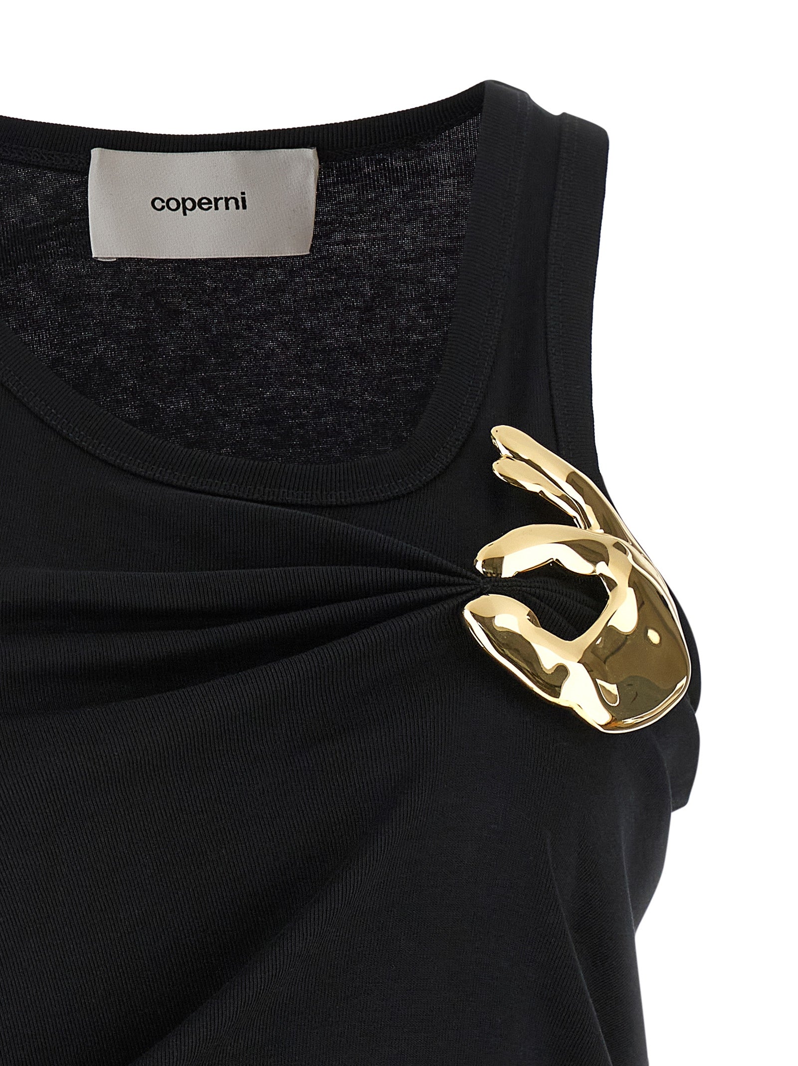 Coperni Schwarze Baumwoll-Tanktops