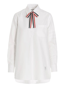 Thom Browne Weiße Baumwollbluse