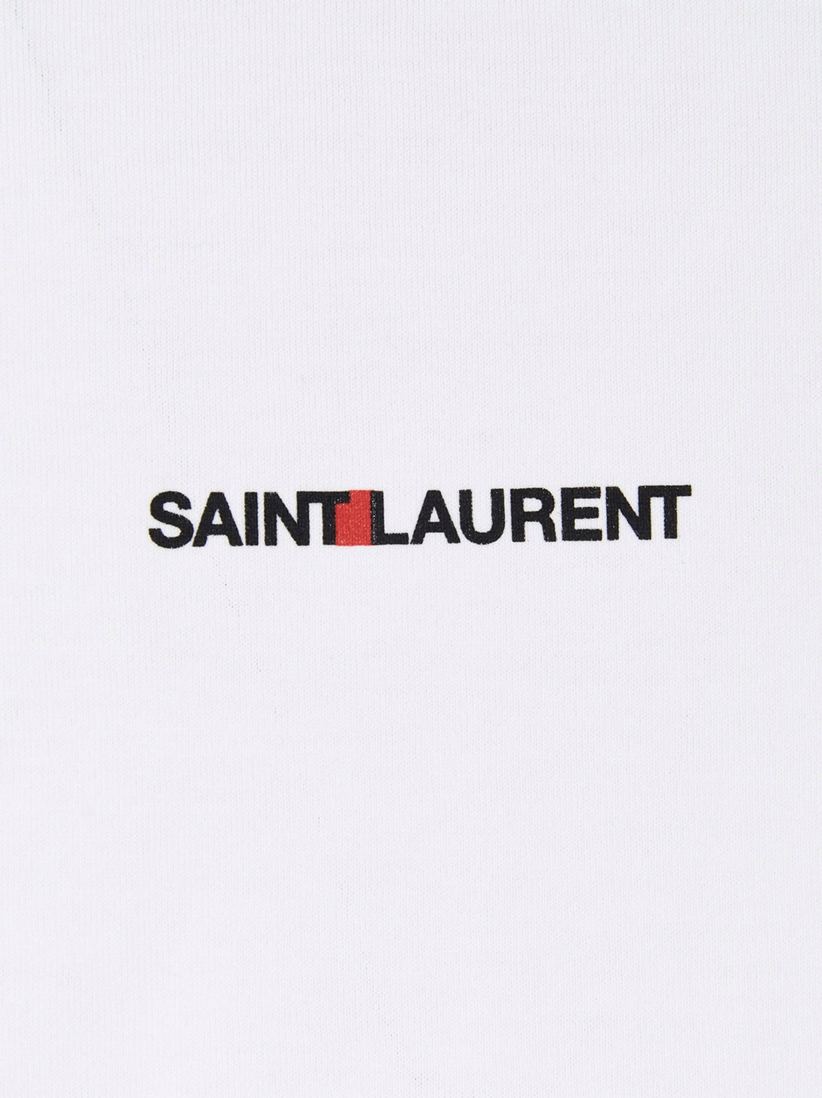 Saint Laurent Weißes Baumwoll-T-Shirt