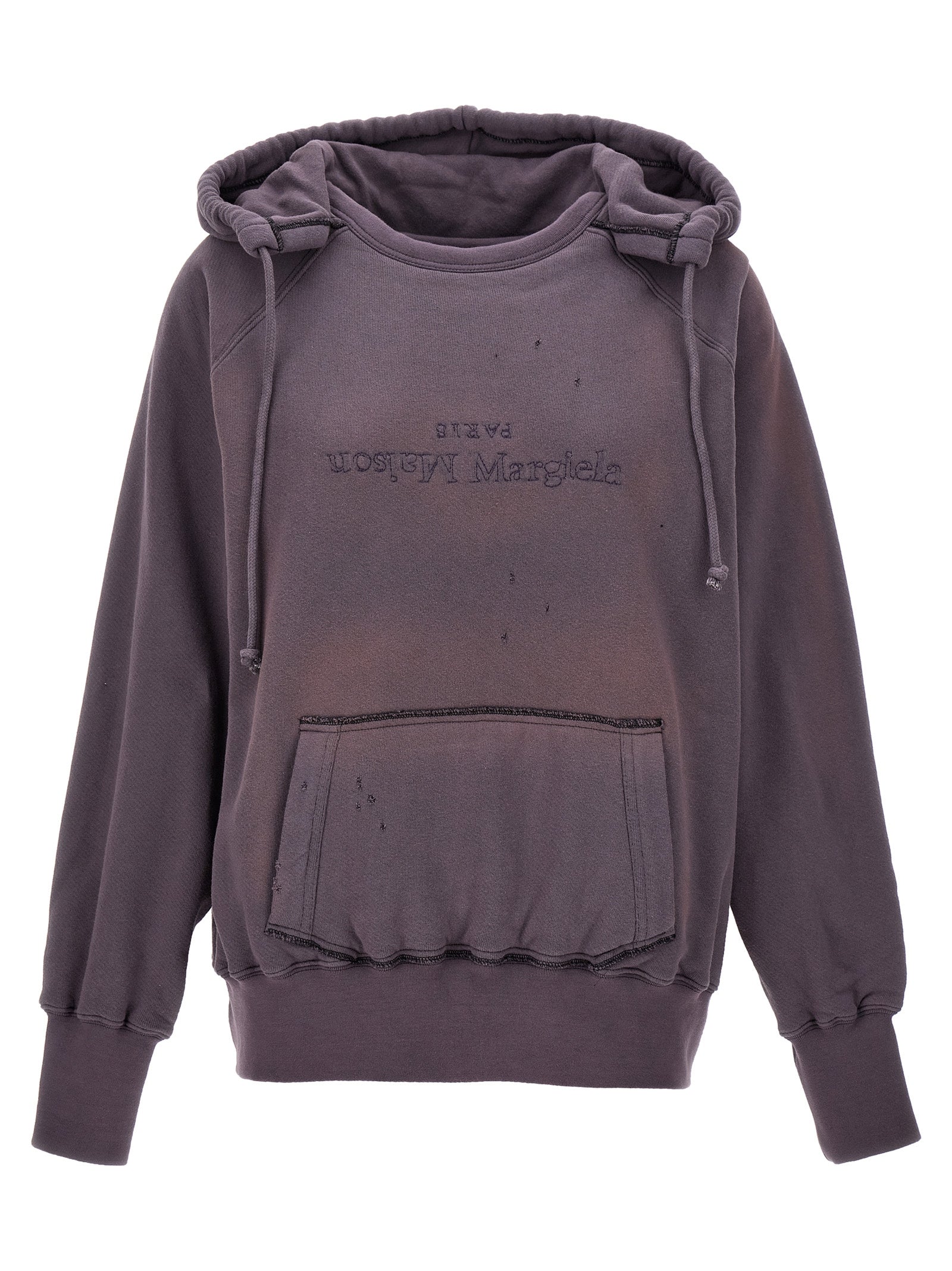 Maison Margiela Lila Kapuzenpullover aus Baumwolle
