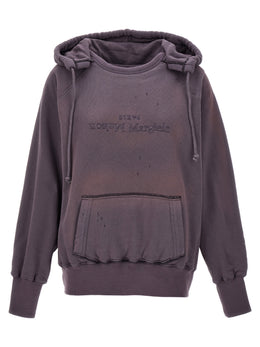 Maison Margiela Lila Kapuzenpullover aus Baumwolle