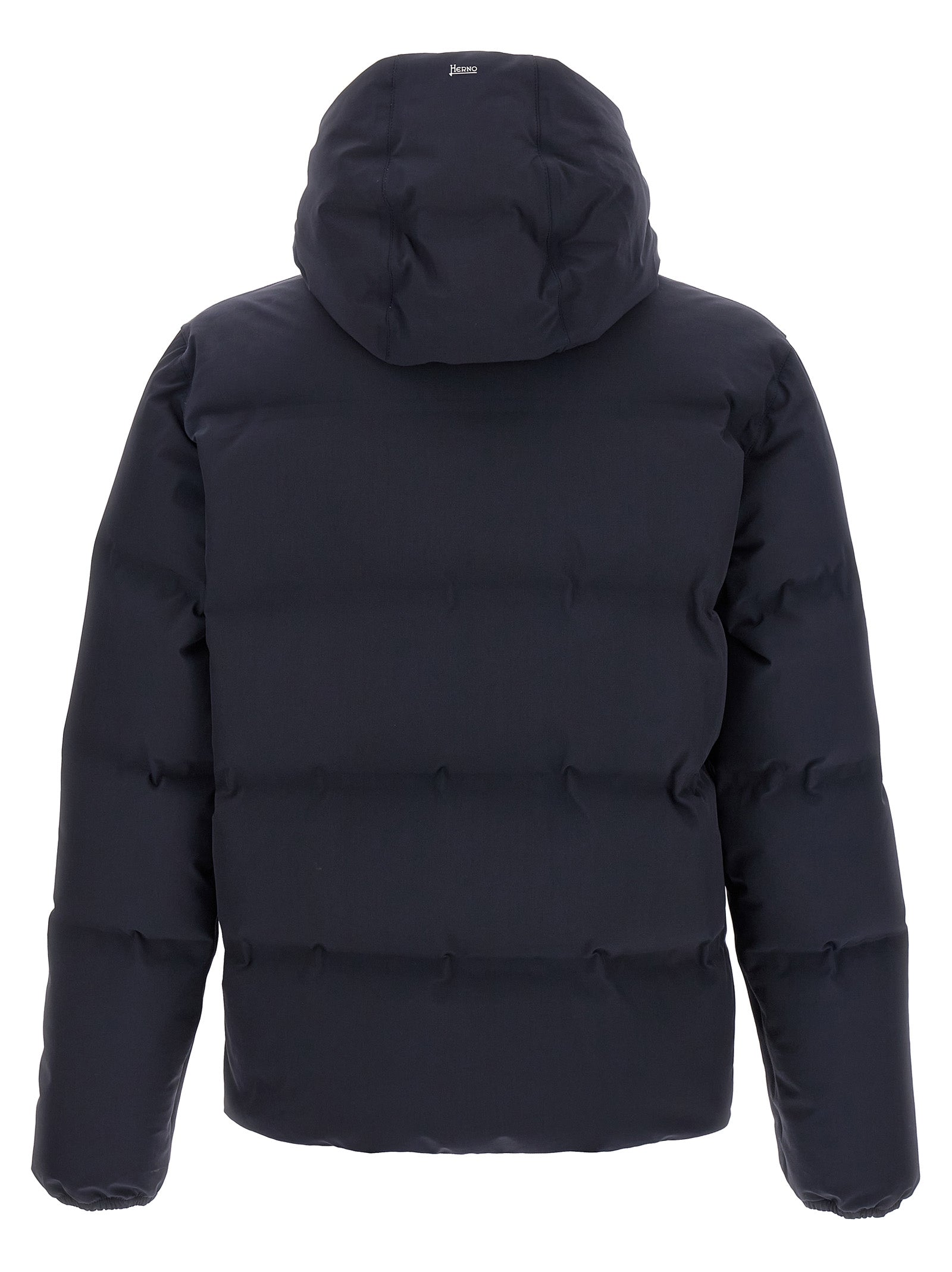 Herno Blaue Polyamid-Jacke in voller Länge