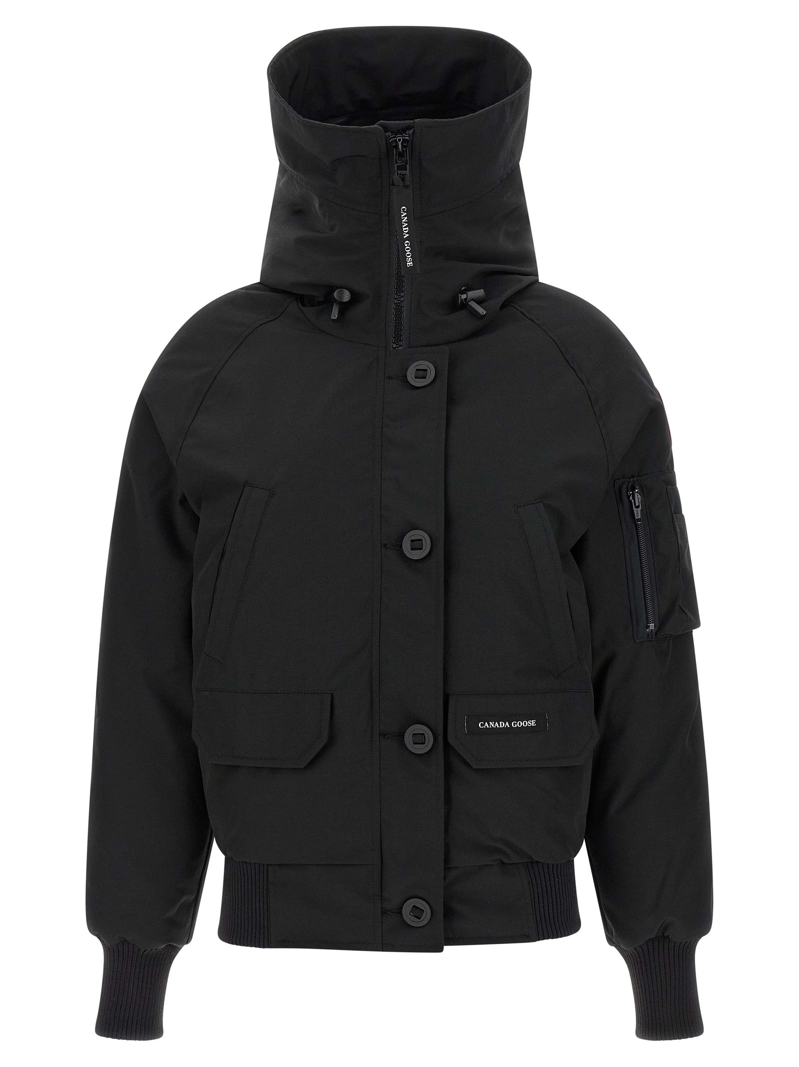 Canada Goose Schwarzer Bomber aus Polyester