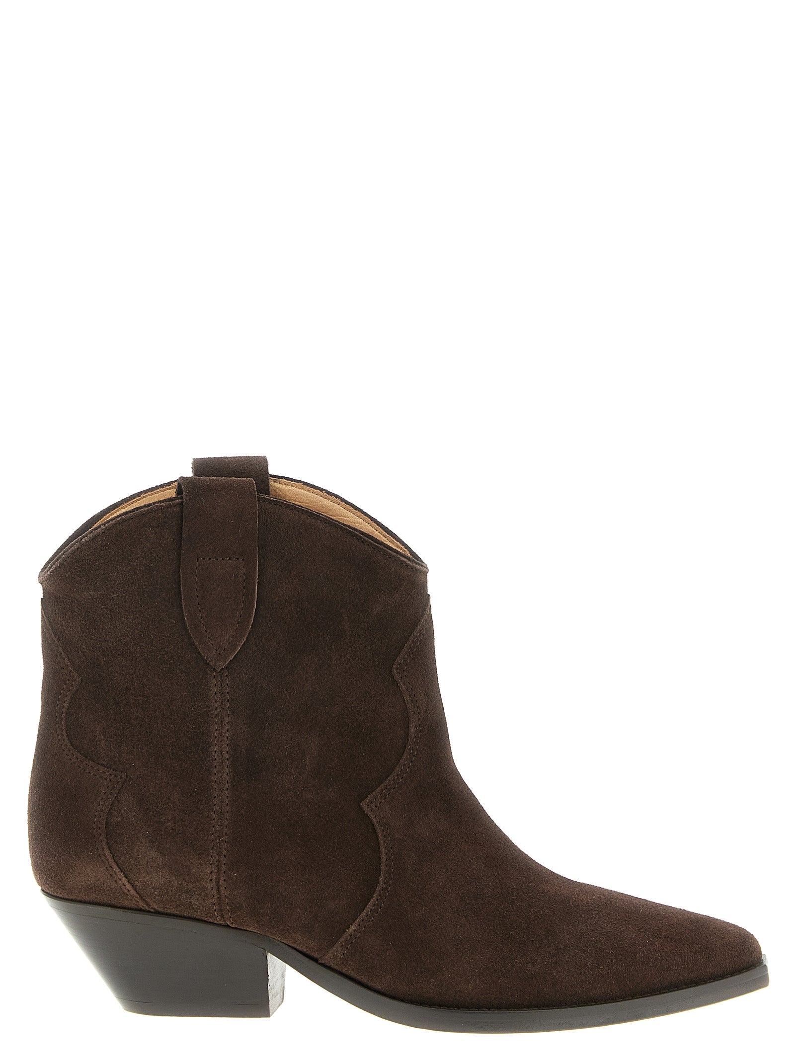 Isabel Marant Chelsea Boots aus braunem Kalbsleder