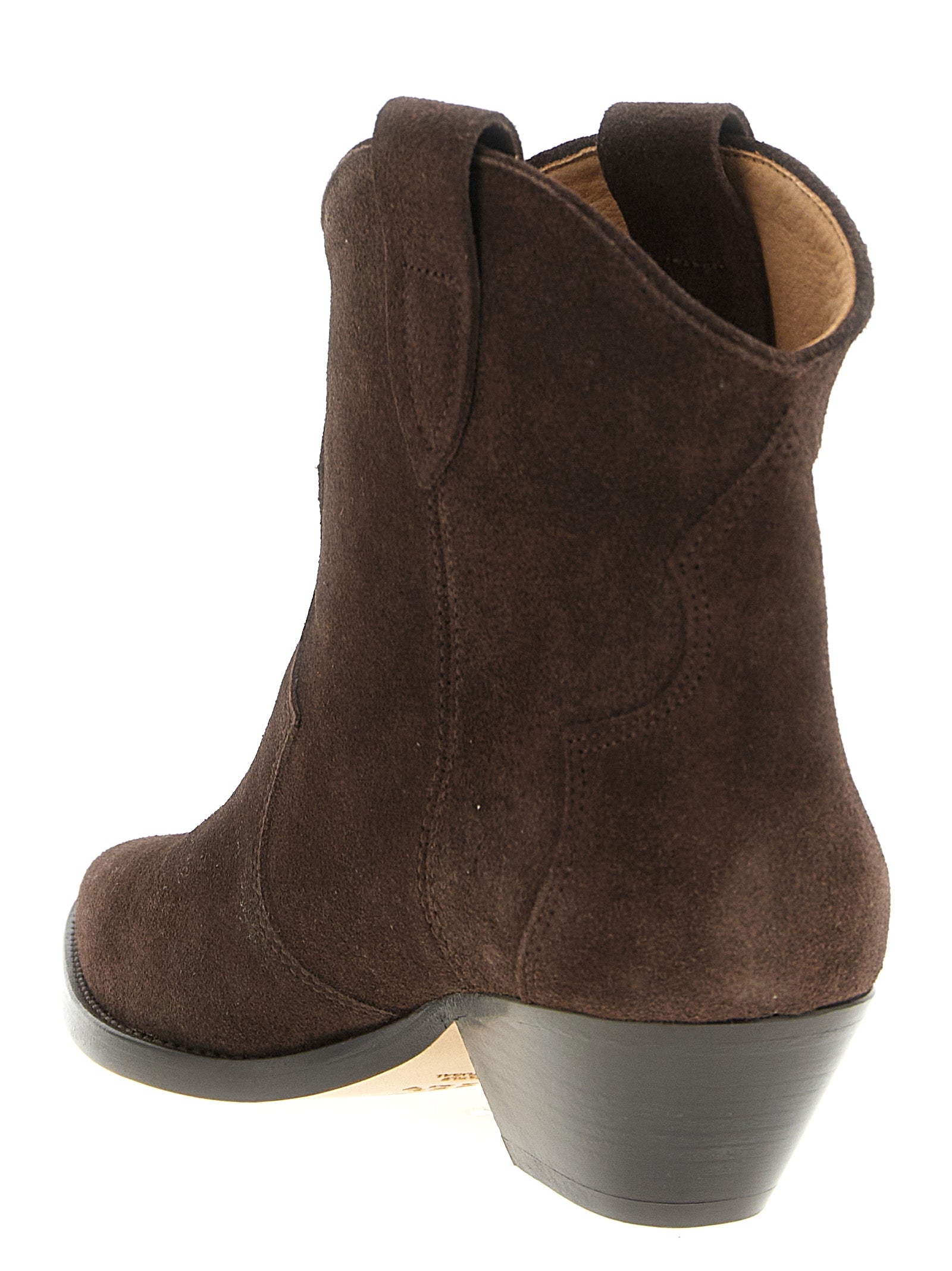Isabel Marant Chelsea Boots aus braunem Kalbsleder