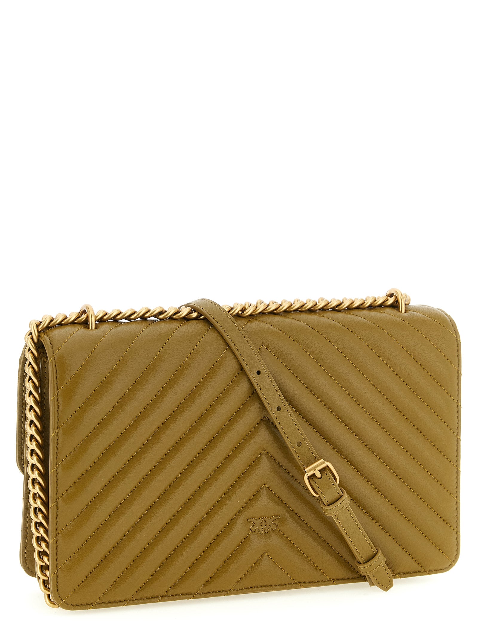 PINKO Bicolor Lammleder Crossbody Bag