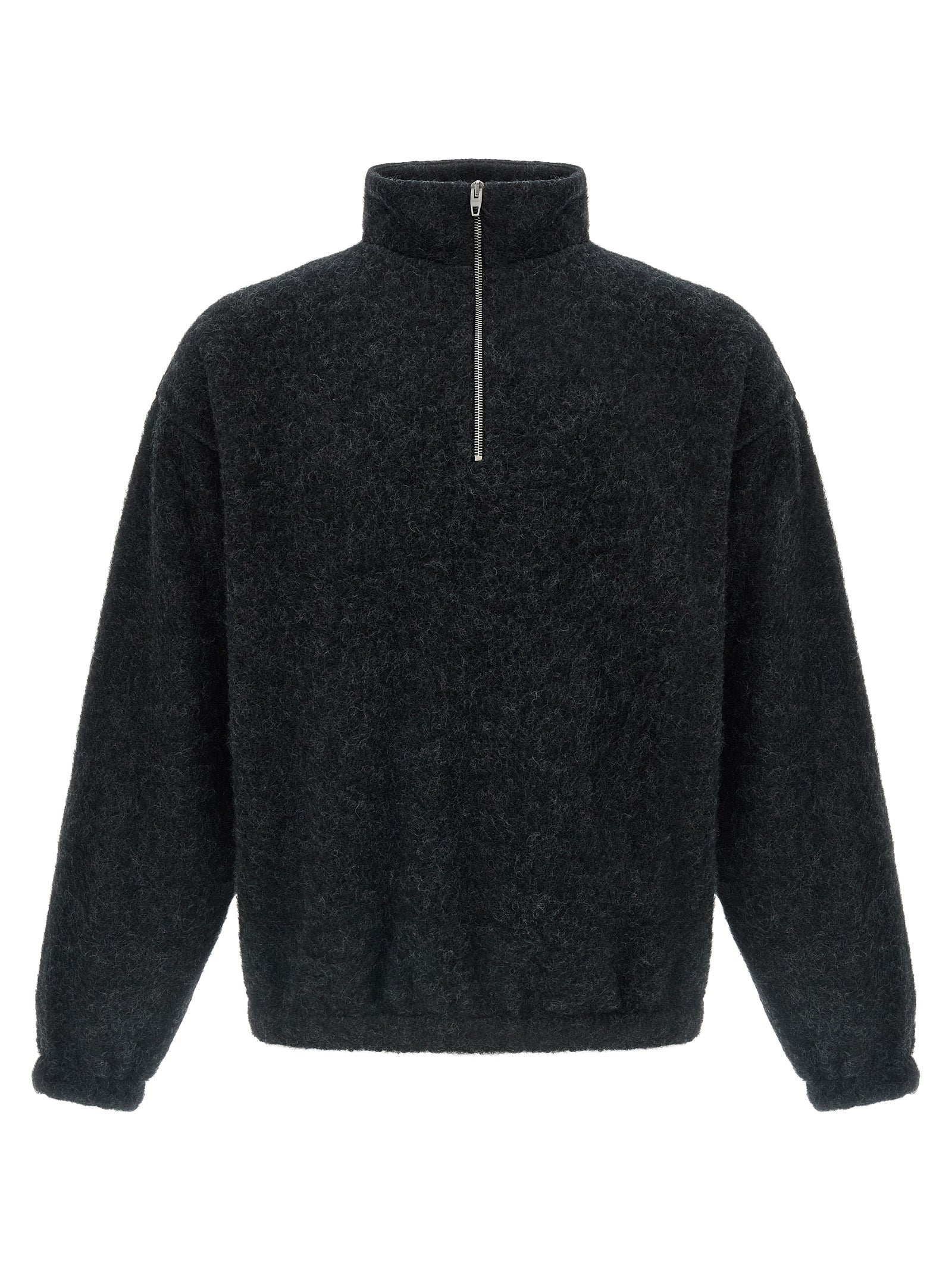 Jil Sander Grauer Wollpullover