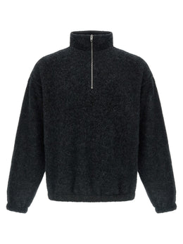 Jil Sander Grauer Wollpullover