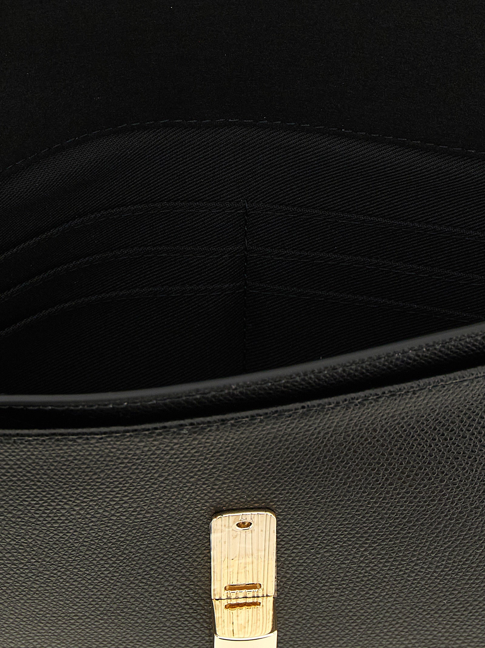 Furla Schwarze Kalbsleder-Clutch