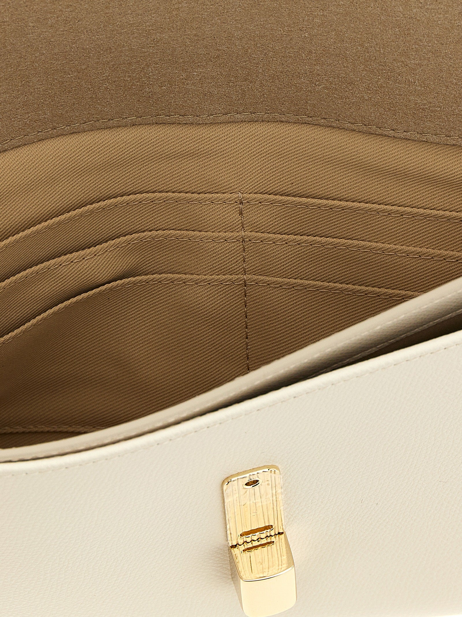 Furla Weiße Clutch aus Kalbsleder