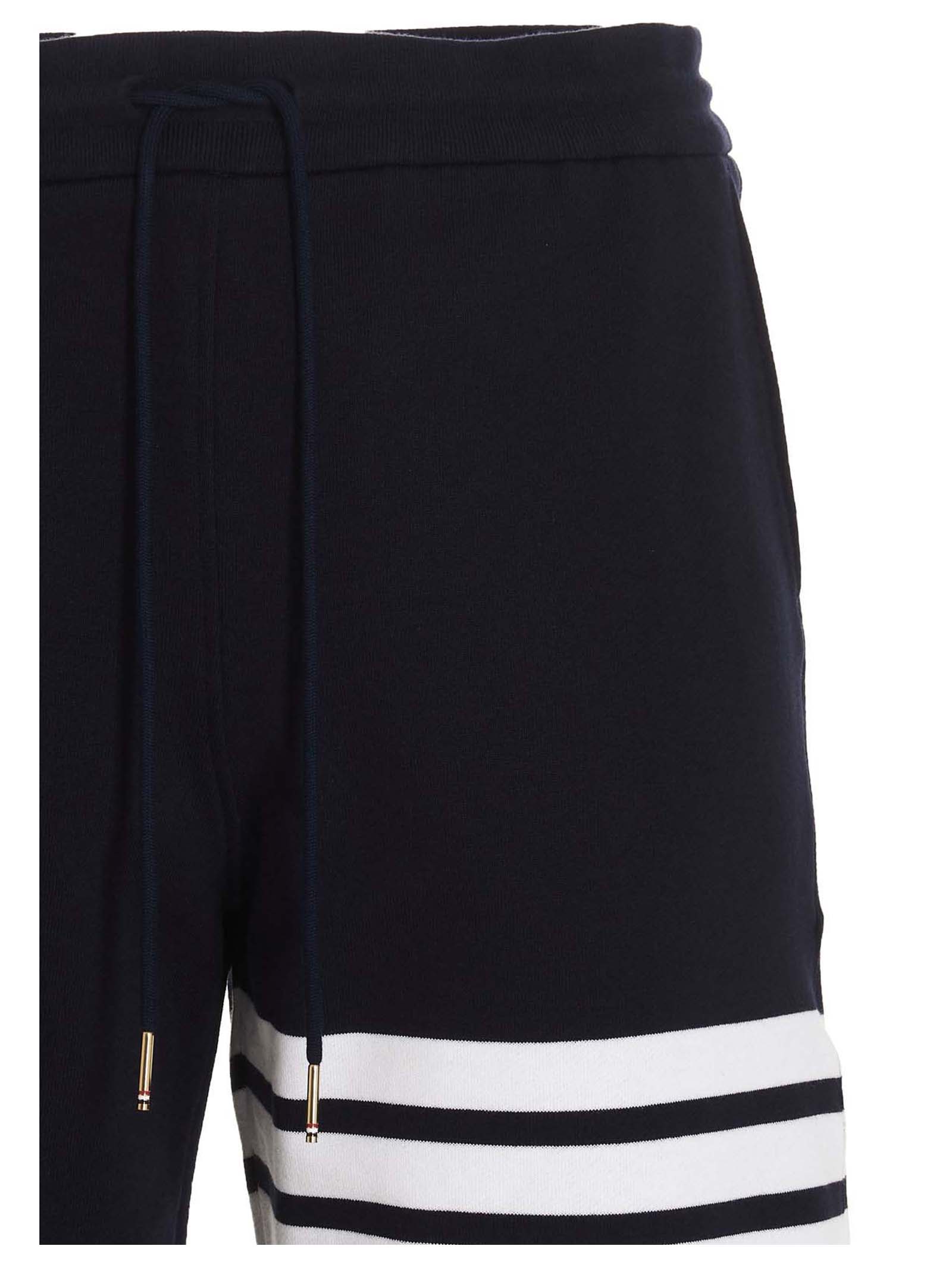 Thom Browne Blaue Baumwoll-Bermudashorts