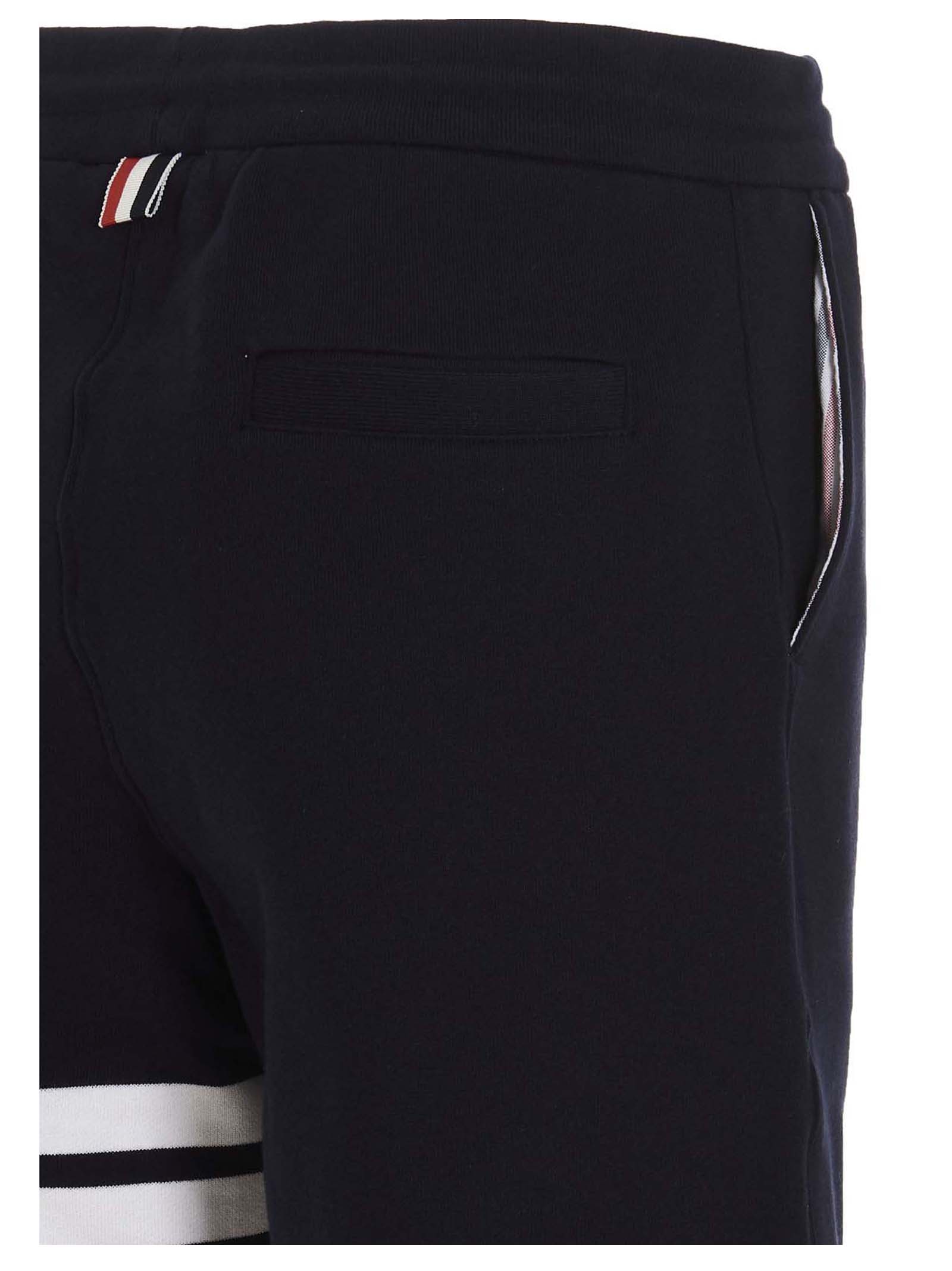 Thom Browne Blaue Baumwoll-Bermudashorts