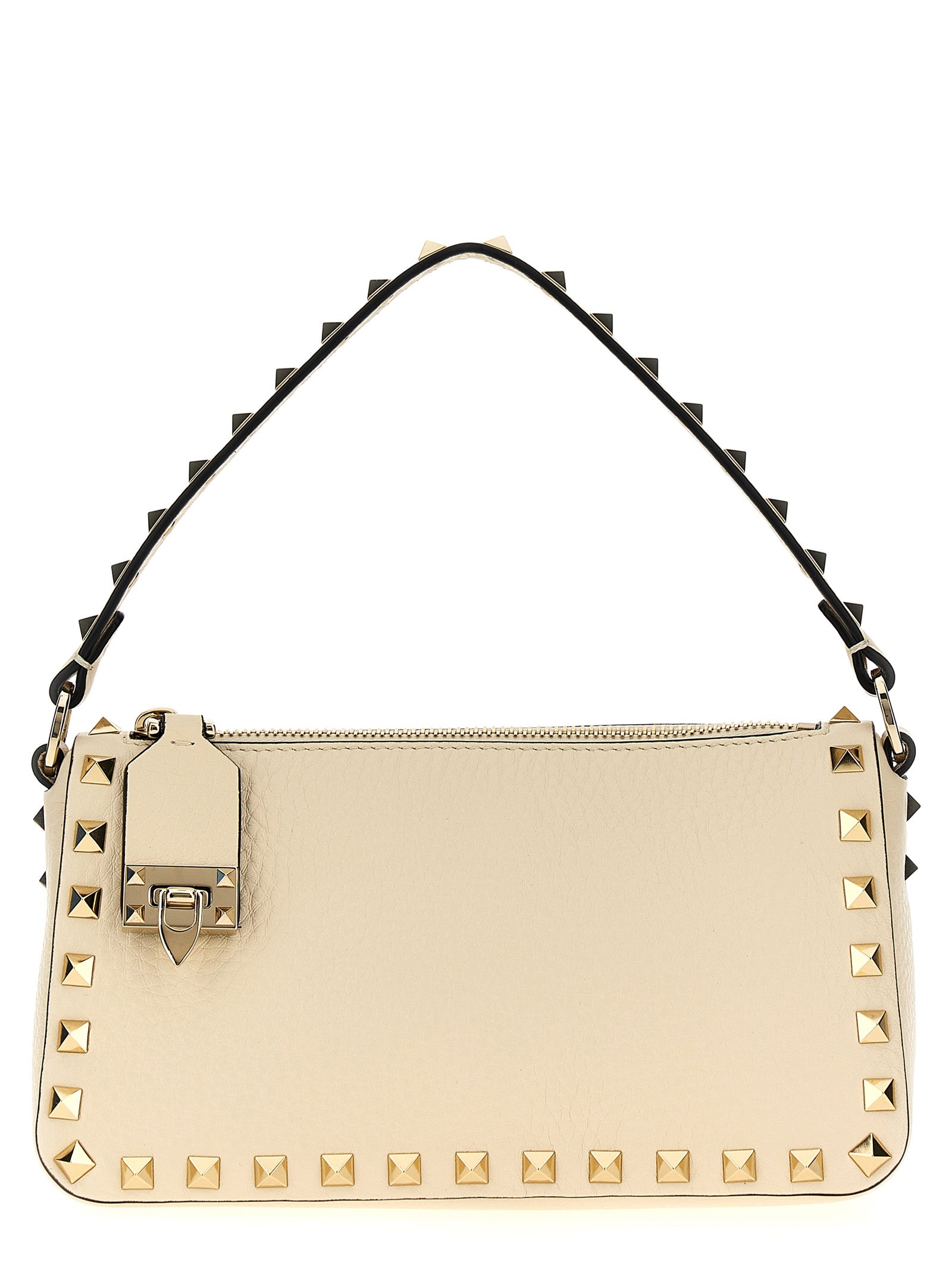 Valentino Garavani Weiße Kalbsleder-Schultertasche