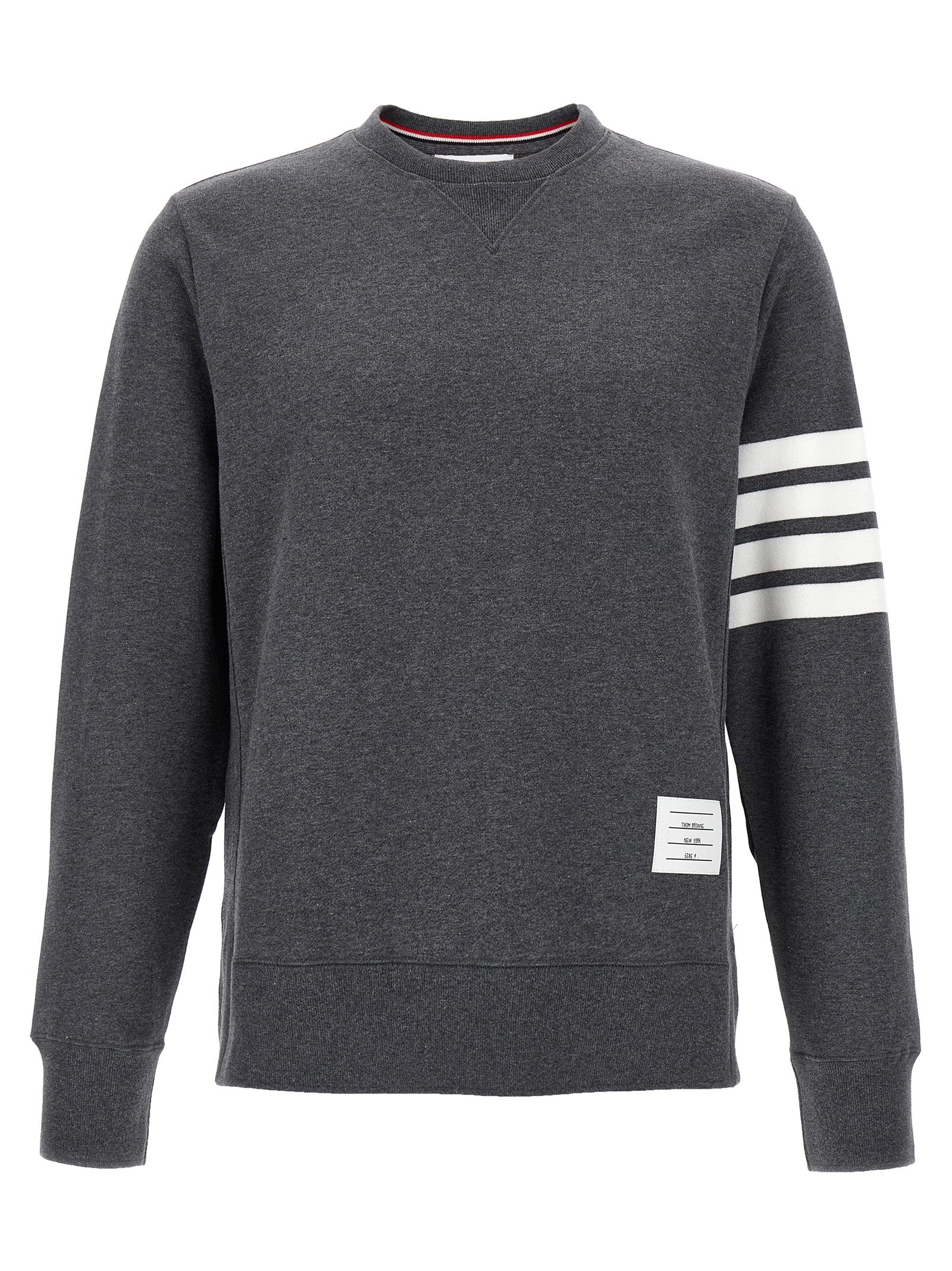 Thom Browne Grauer Baumwollpullover