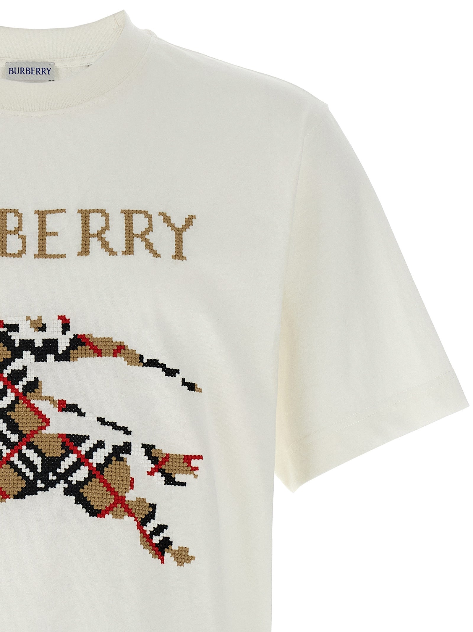 Burberry Weißes Baumwoll-T-Shirt