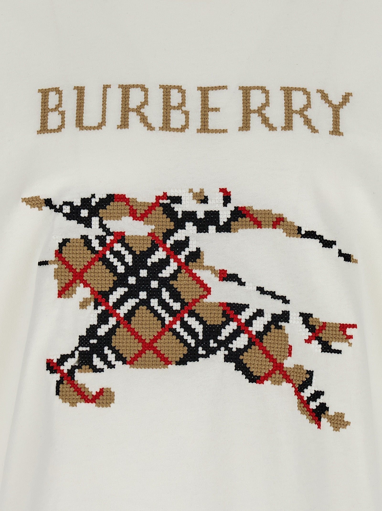 Burberry Weißes Baumwoll-T-Shirt