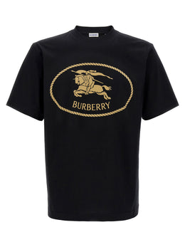 Burberry Schwarzes Baumwoll-T-Shirt