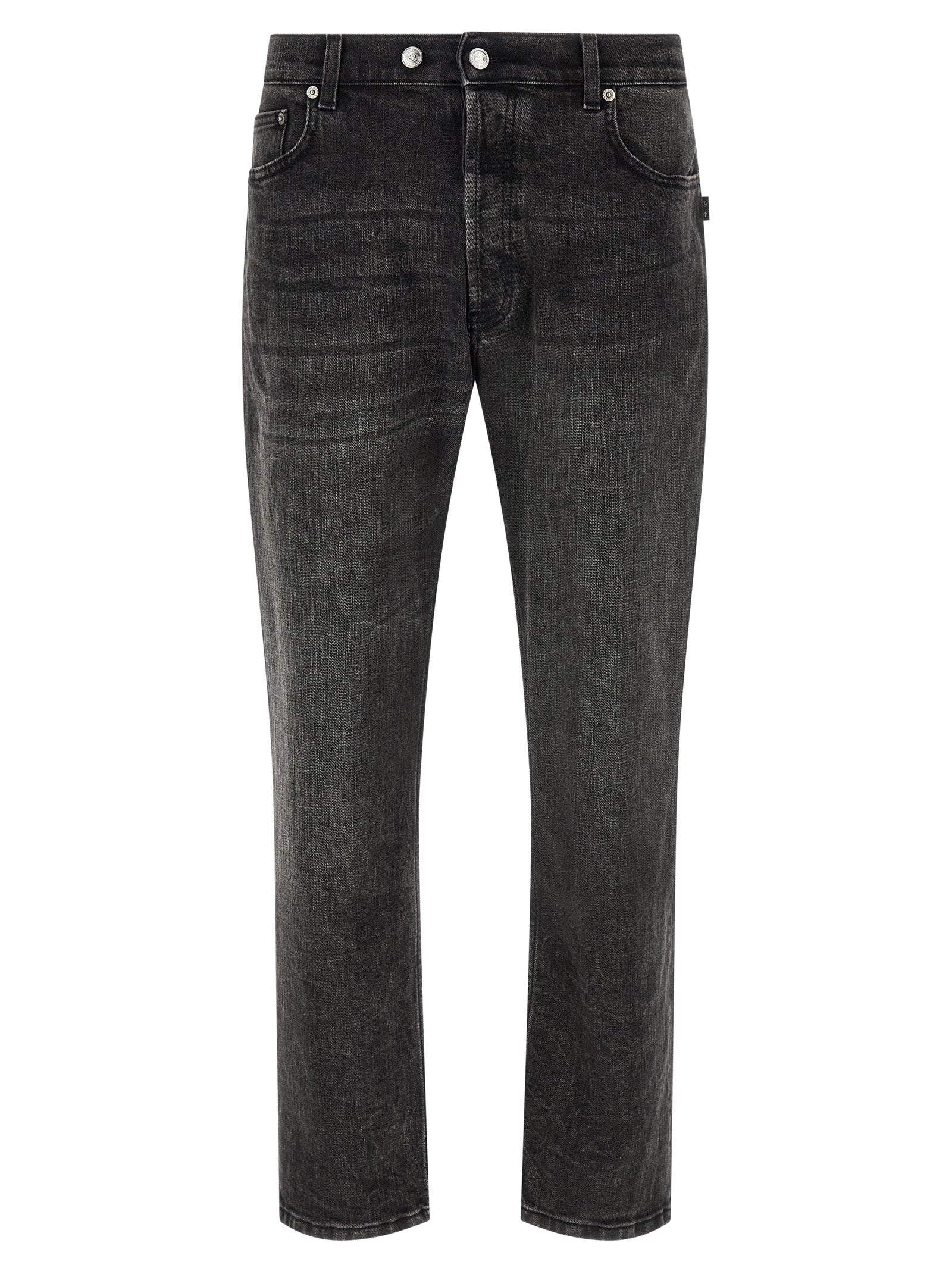 Department 5 Schwarze Cropped Jeans aus Baumwolle