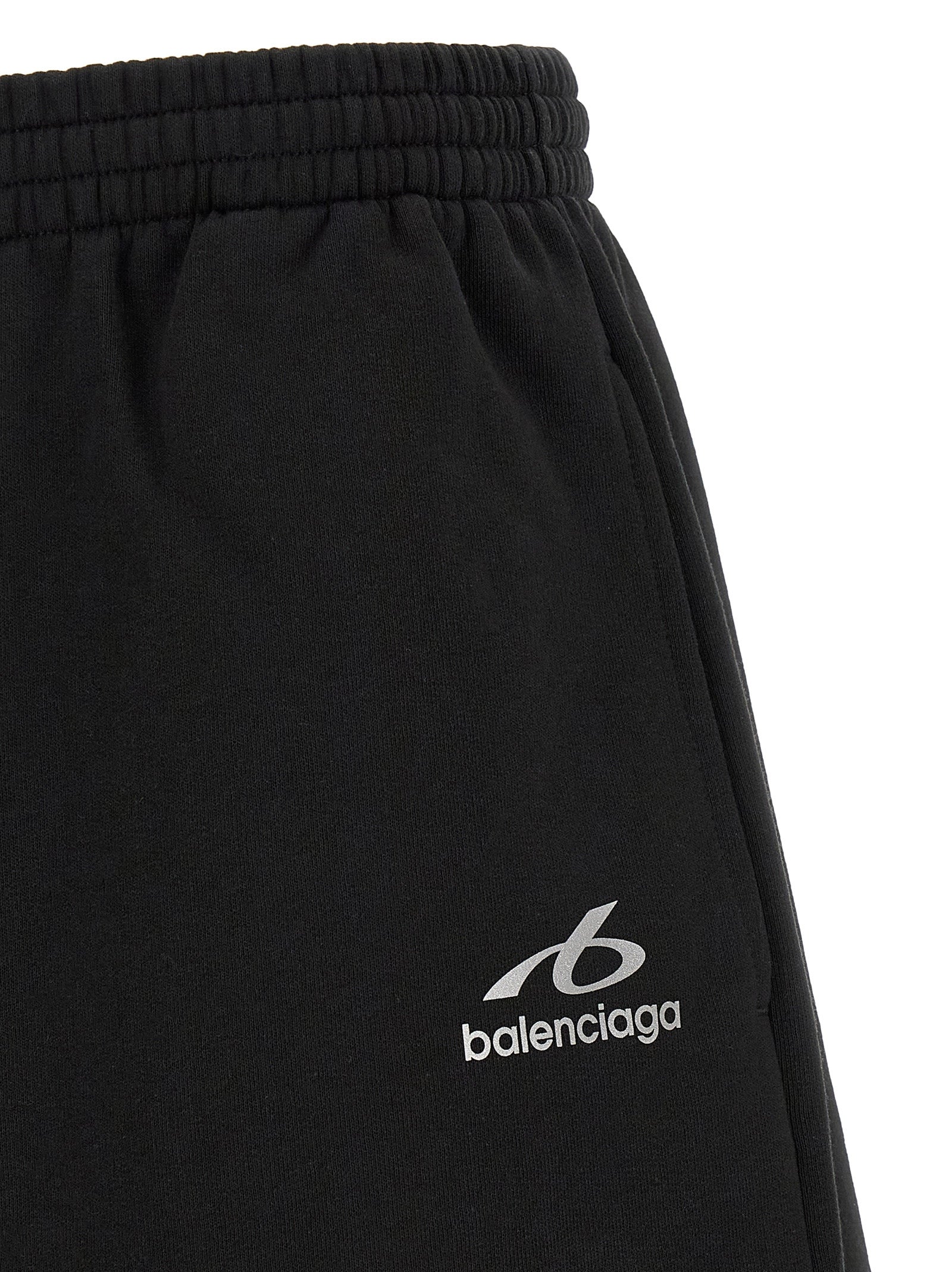 Balenciaga Schwarze Baumwoll-Bermudashorts