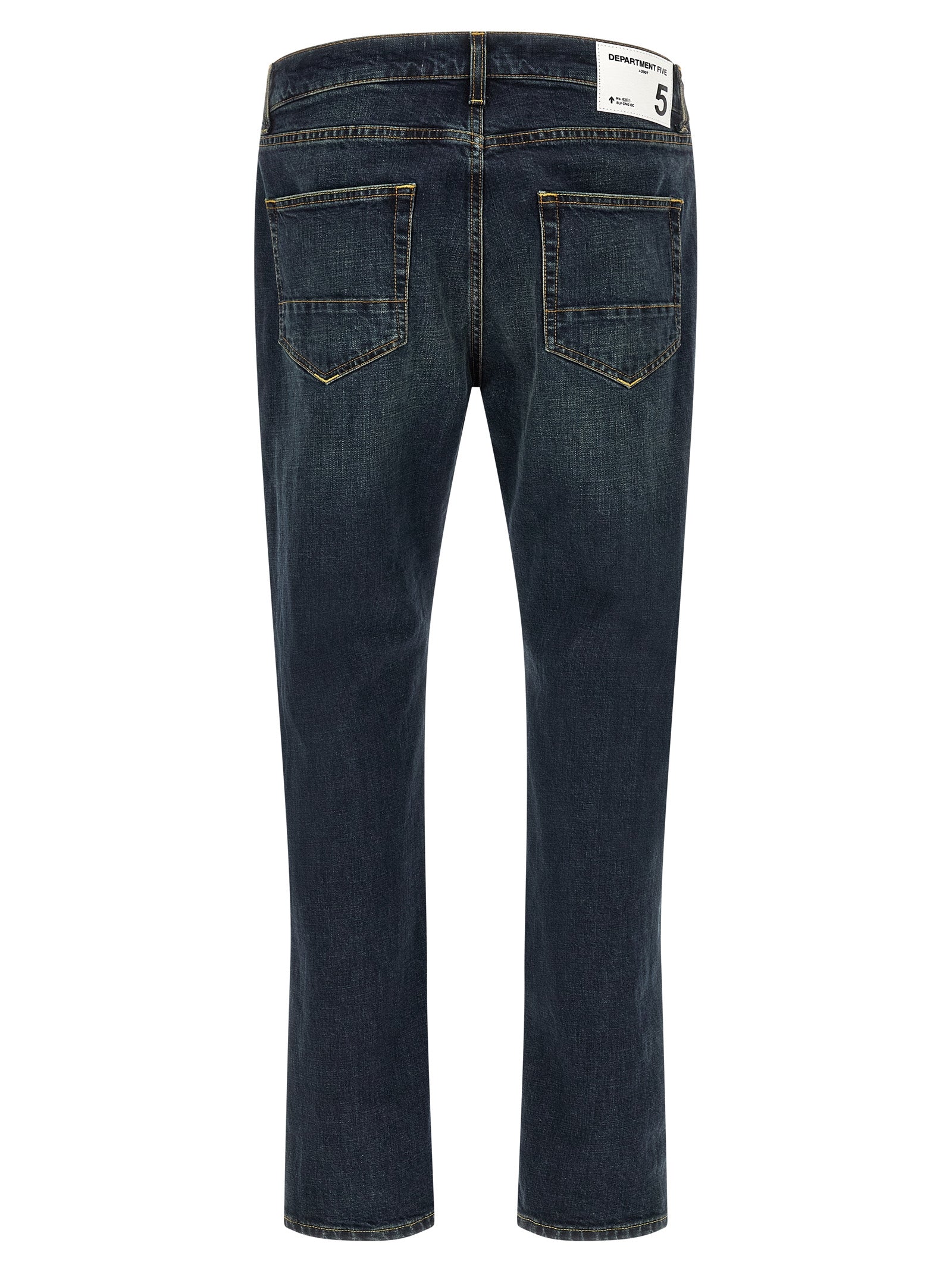 Department 5 Blaue Jeans aus Baumwolle im geraden Schnitt