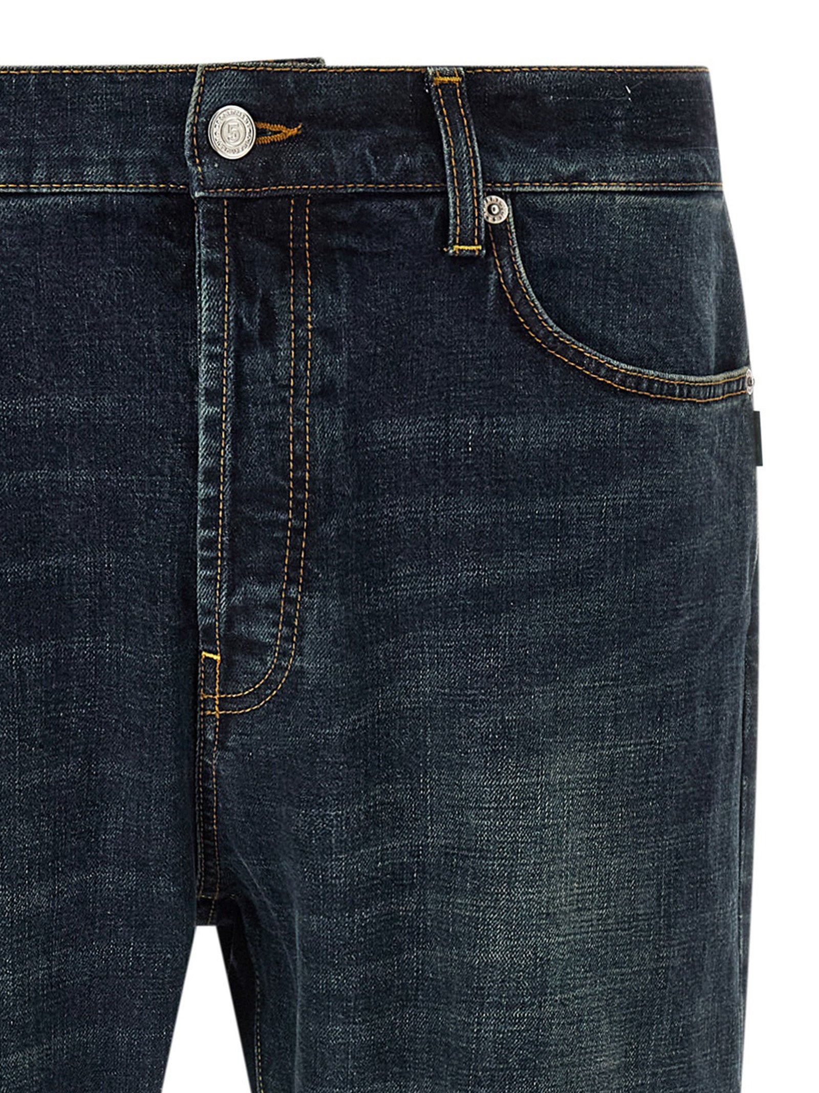 Department 5 Blaue Jeans aus Baumwolle im geraden Schnitt