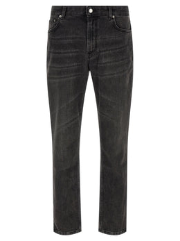 Department 5 Schwarze Baumwoll-Jeans mit geradem Bein