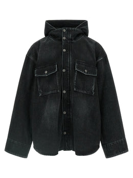 Balenciaga Schwarze Baumwoll-Denimjacke