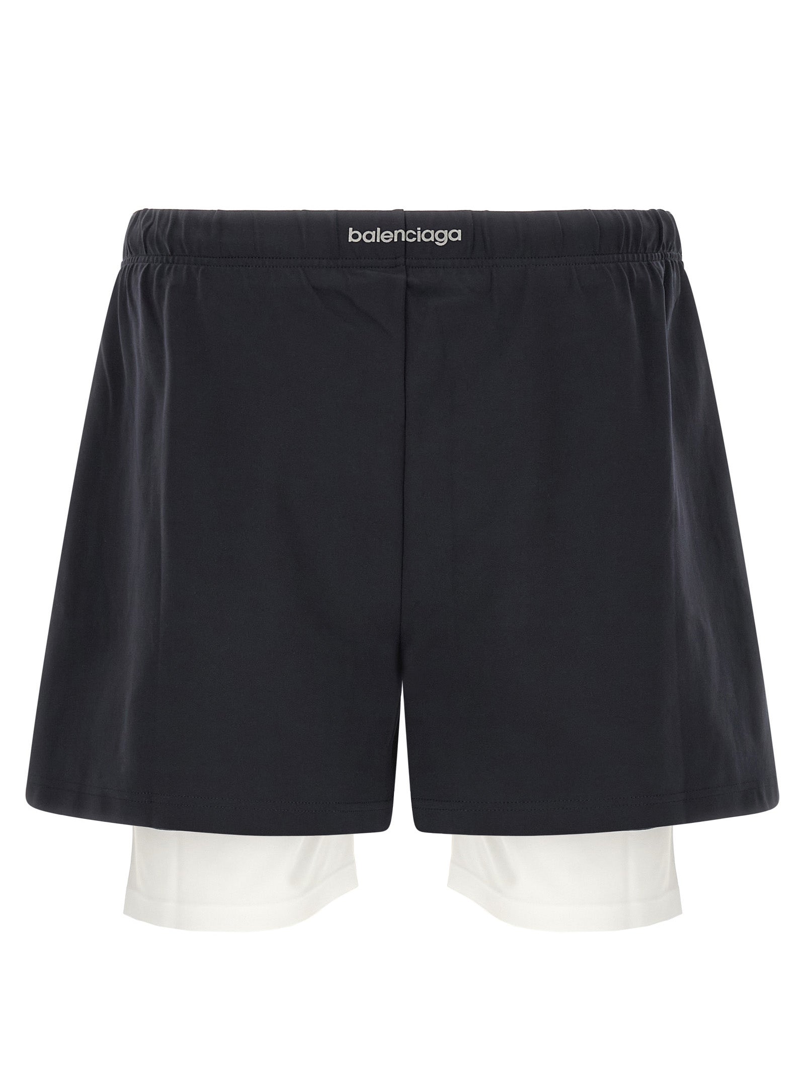 Balenciaga Zweifarbige Polyamid-Bermudashorts