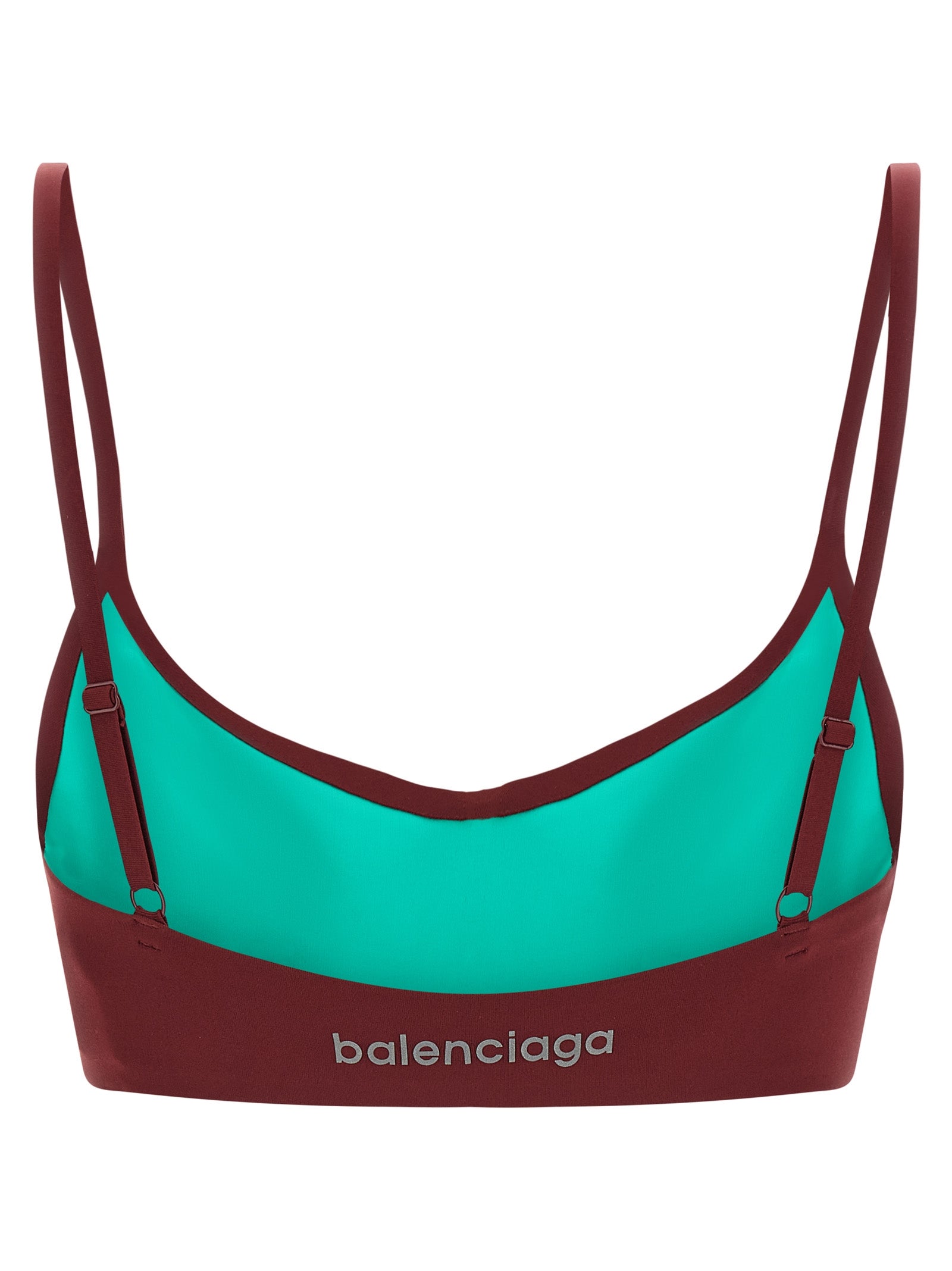 Balenciaga Sport-BH aus Bordeaux-Polyamid