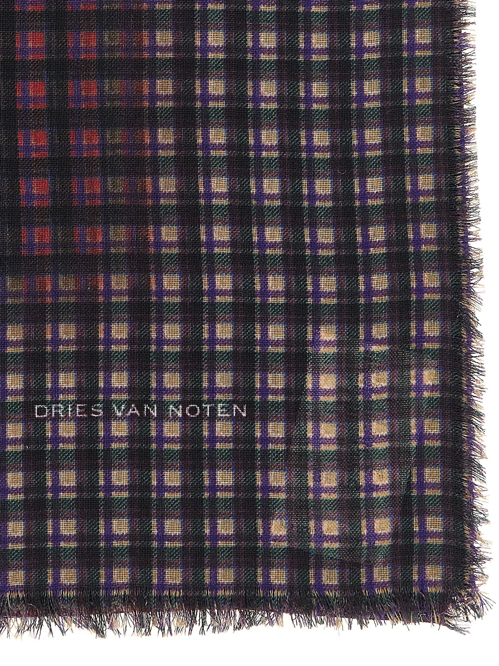 Dries Van Noten Mehrfarbiger Wollschal