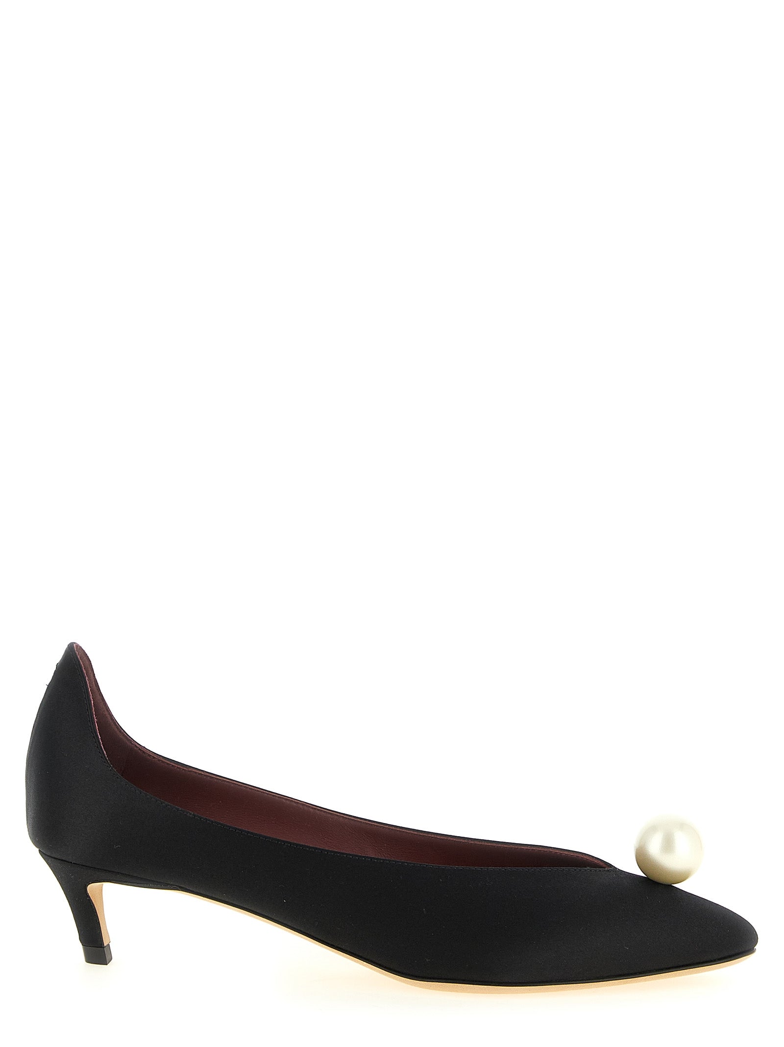 Magda Butrym Schwarze Pumps mit mittelhohem Absatz aus Viskose
