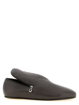 Kiko Kostadinov Schwarze Leder Loafer zum Hineinschlüpfen