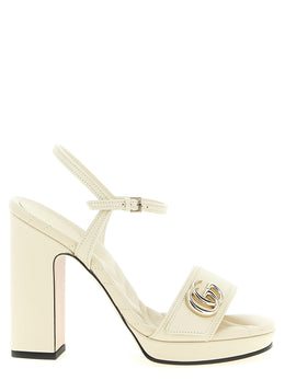 Gucci Weiße Pumps aus Kalbsleder mit hohem Absatz