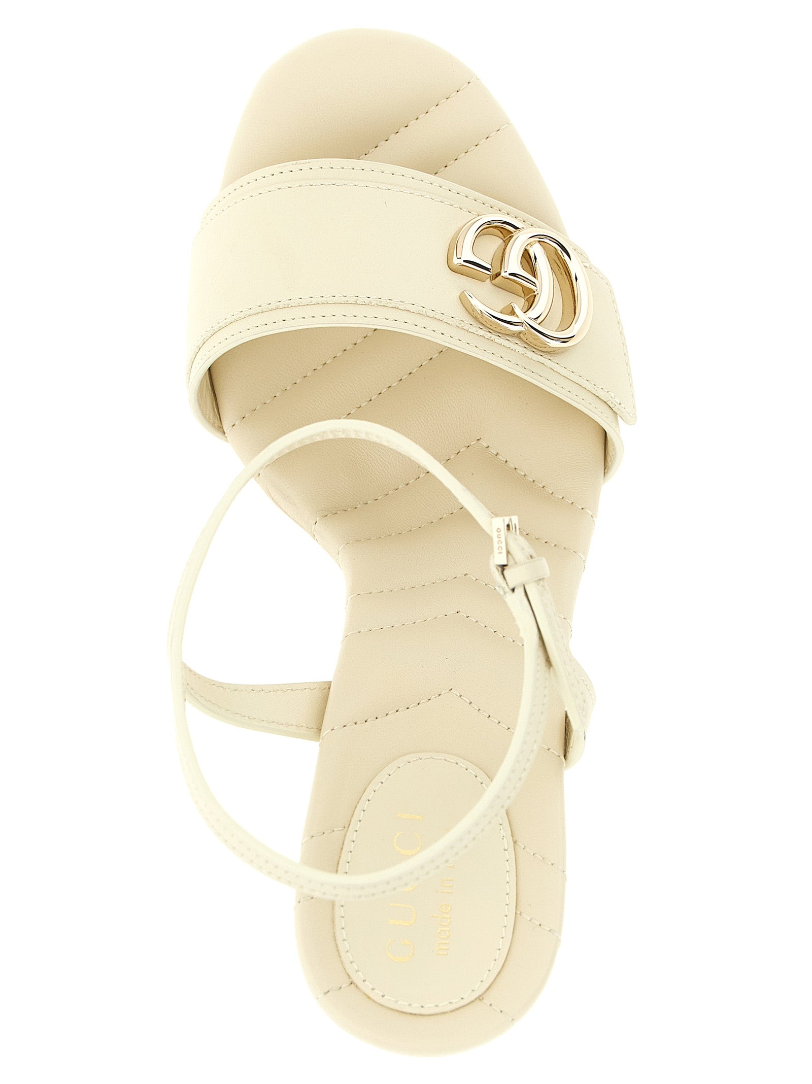 Gucci Weiße Pumps aus Kalbsleder mit hohem Absatz