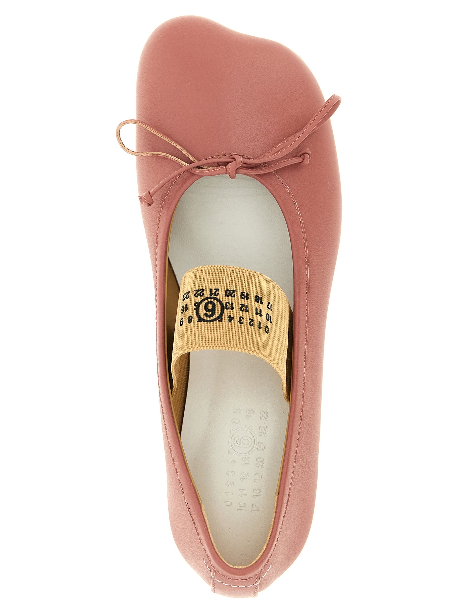 MM6 Maison Margiela Ballerinas aus mehrfarbigem Lammleder