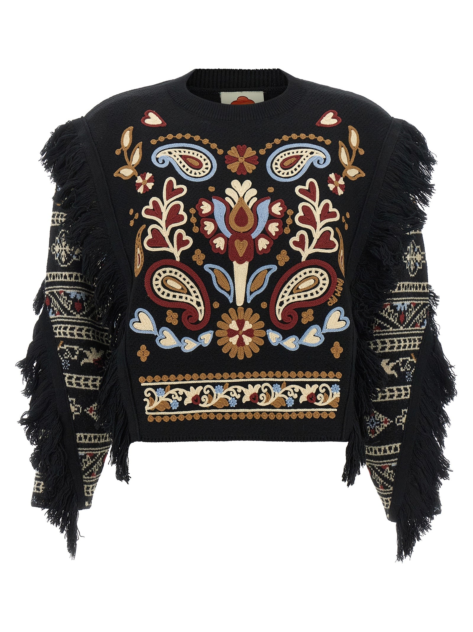 FARM RIO Schwarzer Wollcardigan