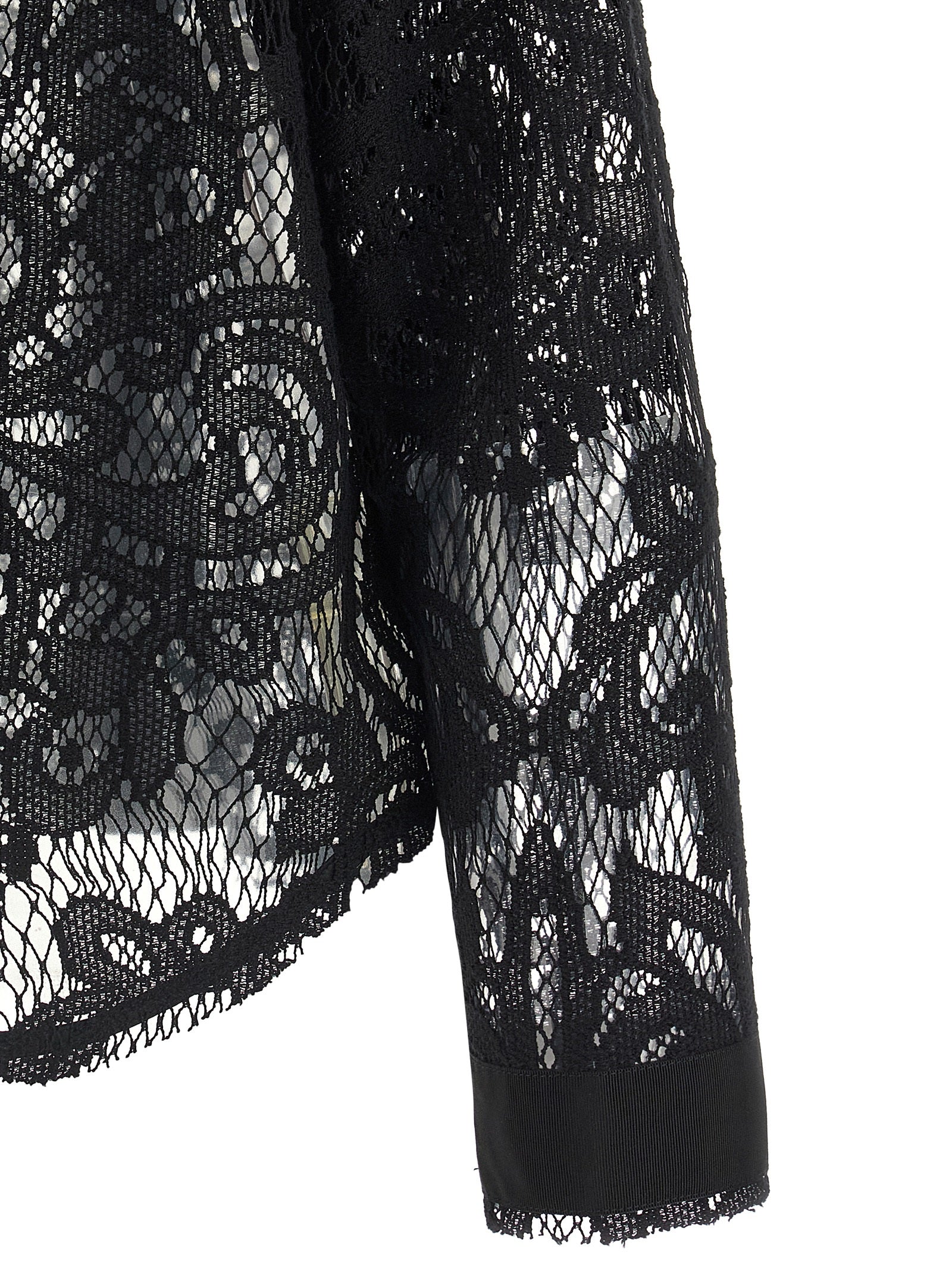 NUDE Schwarze Baumwollbluse