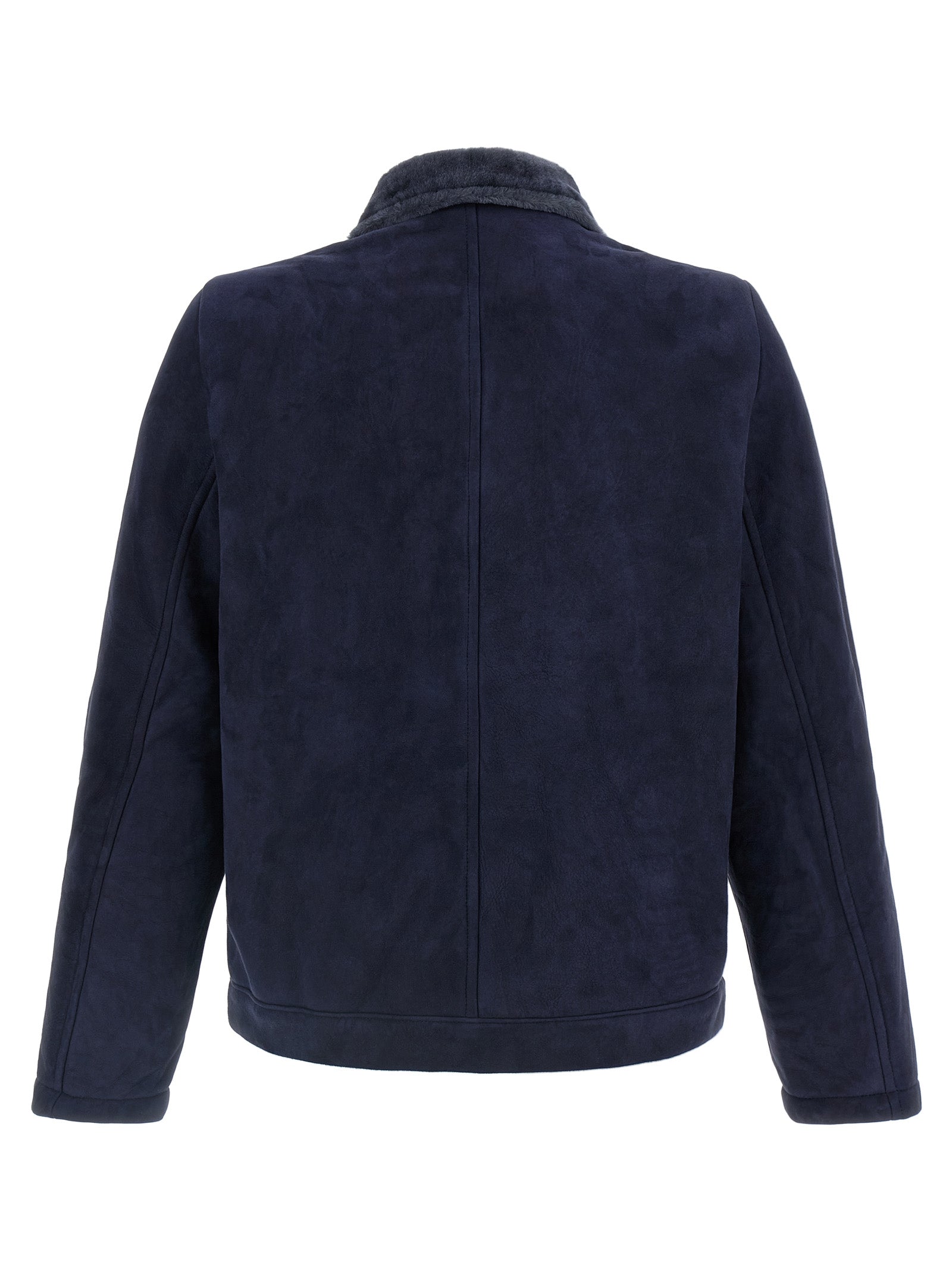 GIORGIO BRATO Blaue Lederjacke