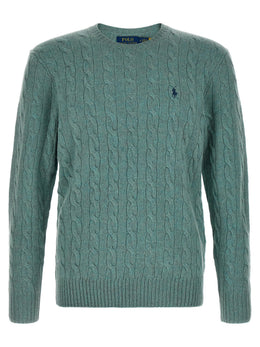 Polo Ralph Lauren Zweifarbige Wollstrickjacke