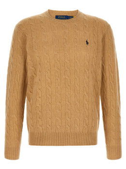 Polo Ralph Lauren Beige Wollstrickjacke