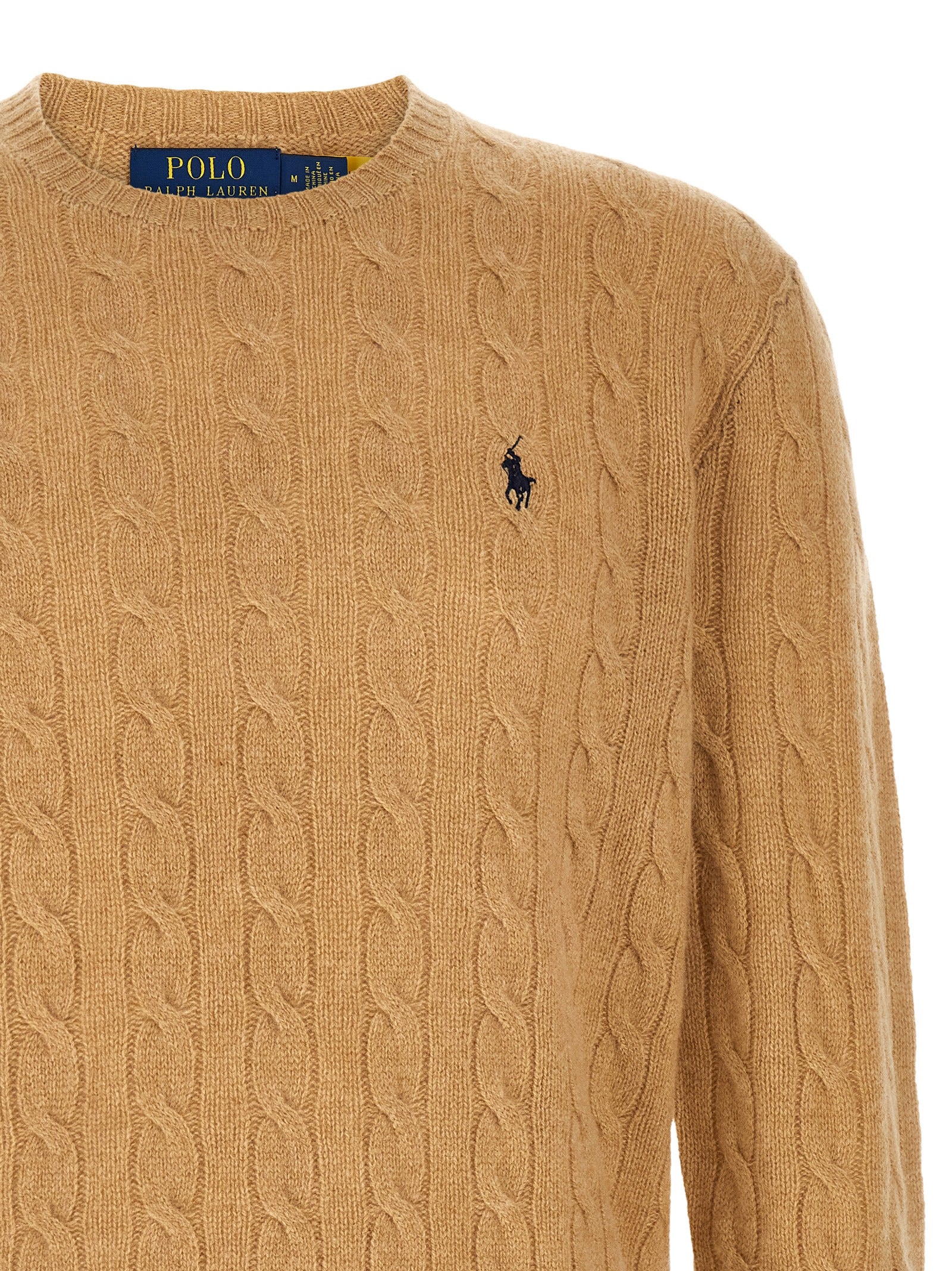 Polo Ralph Lauren Beige Wollstrickjacke