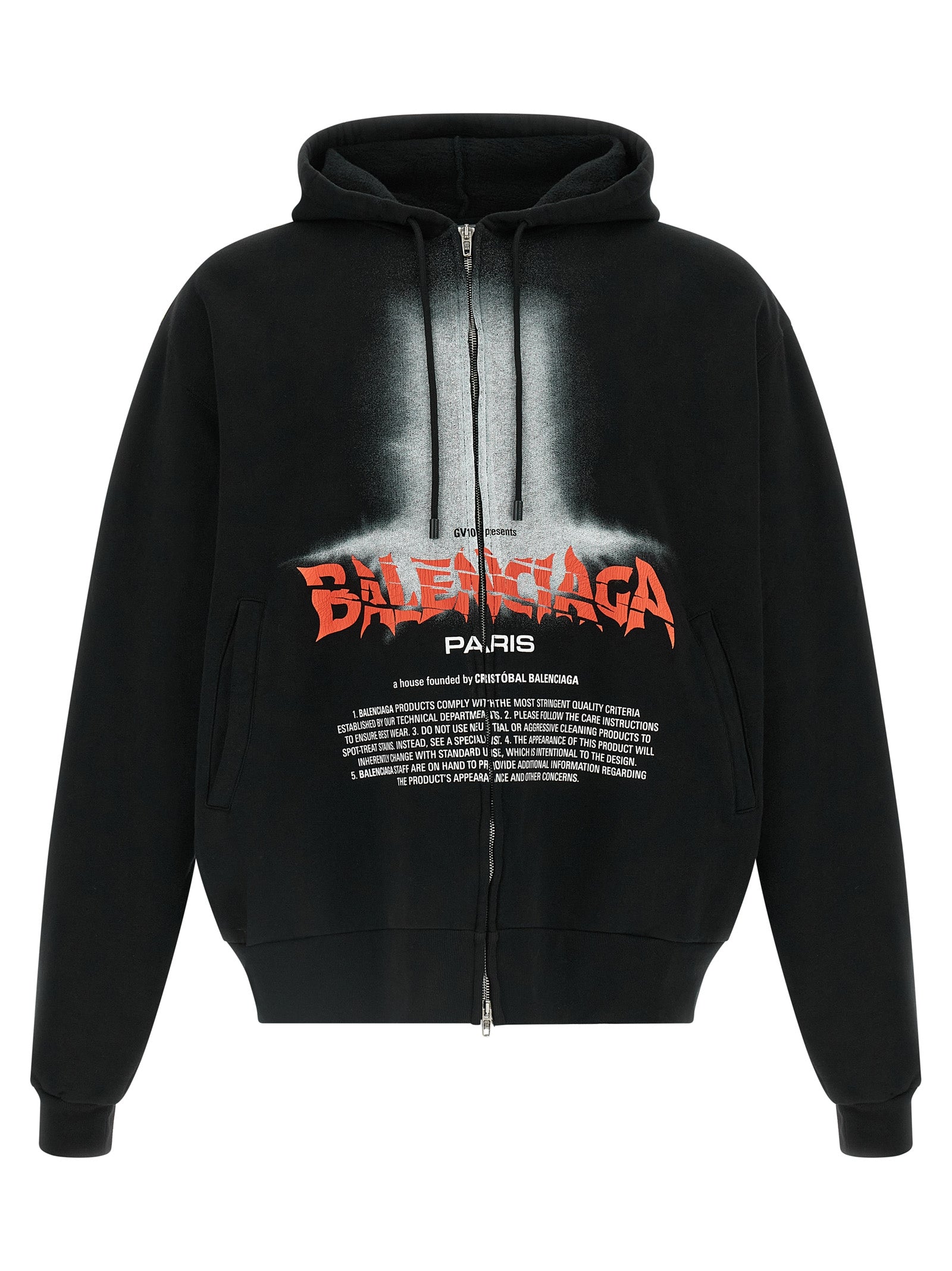 Balenciaga Schwarzer Baumwoll-Sweatshirt