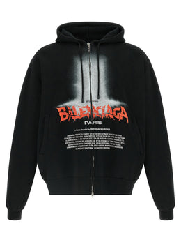 Balenciaga Schwarzer Baumwoll-Sweatshirt