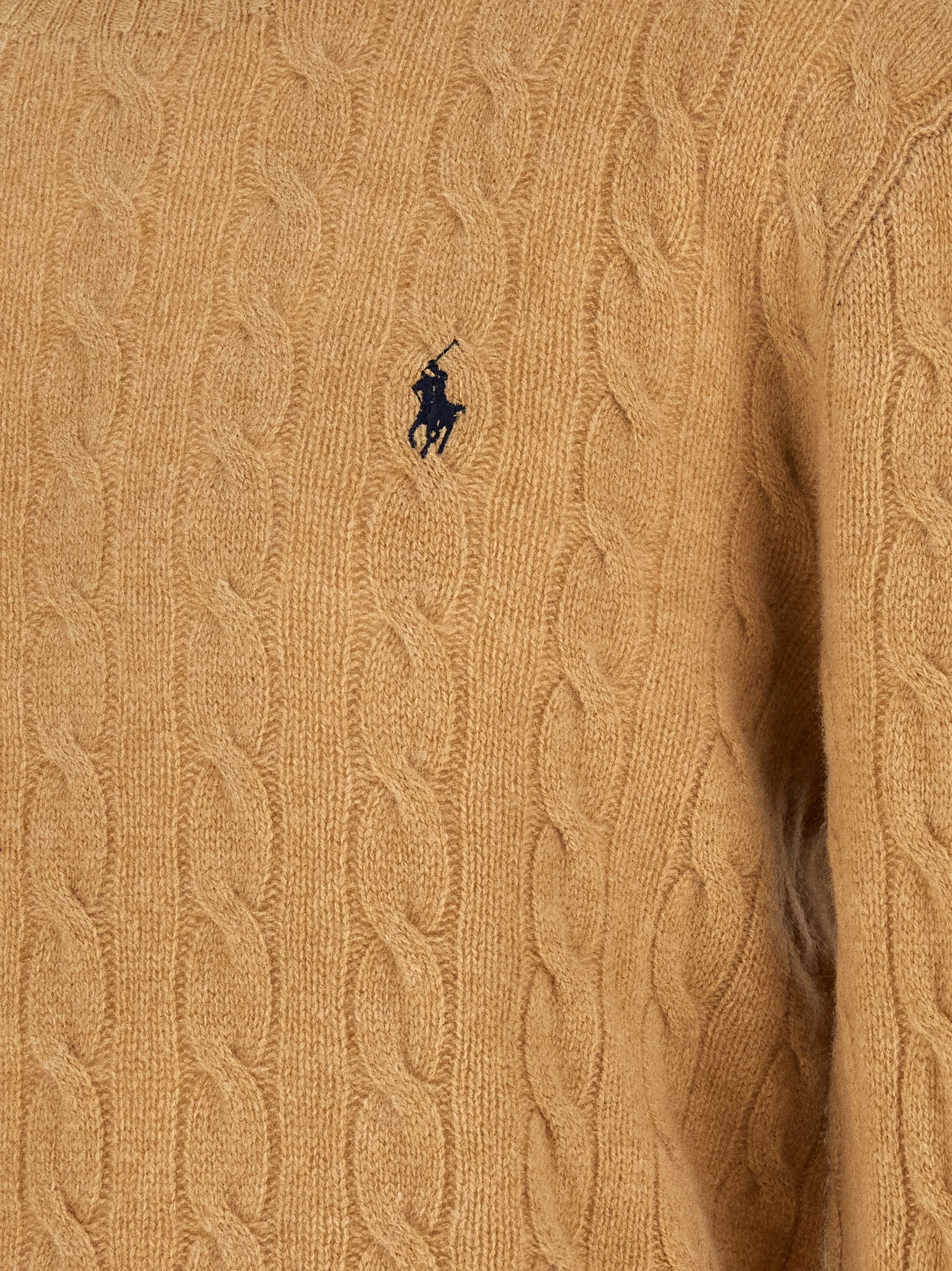 Polo Ralph Lauren Beige Wollstrickjacke